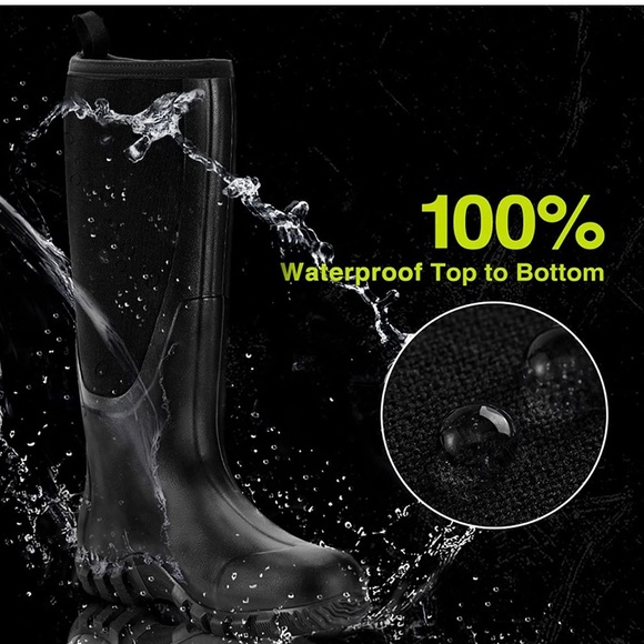 TIDEWE Rubber Boots for Men Multi-Season, Waterproof Rain Boots with Steel Shank - Picture 6 of 12